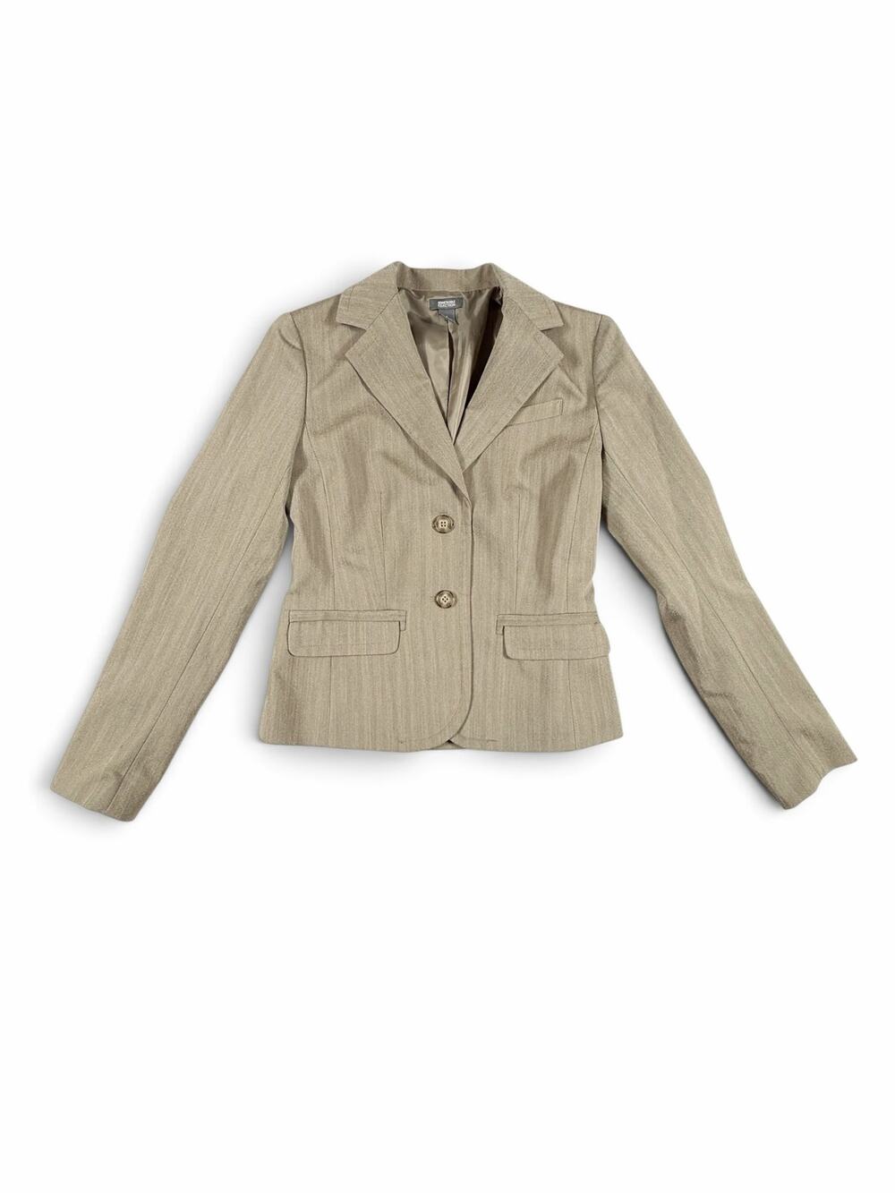 Kenneth Cole Reaction Women’s Herringbone Blazer Brown Size 2